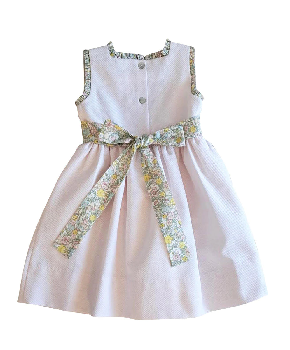 Little Threads Girls Spring Again Pique Dress