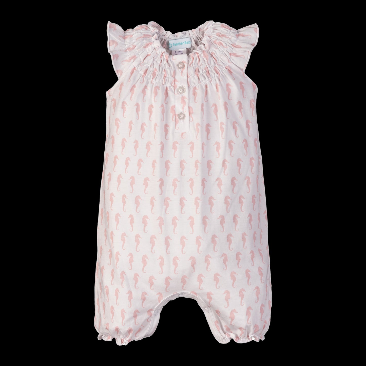 Feather Baby Seahorse Romper