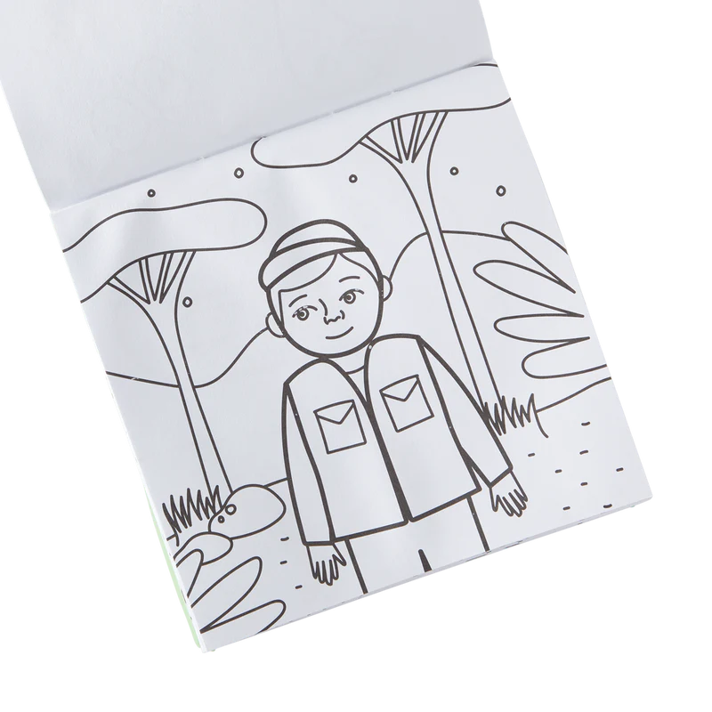 On Safari Coloring Book w/Crayons