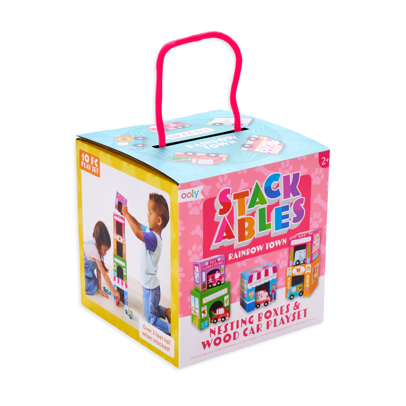 Stackables - Rainbow Town Nesting Boxes