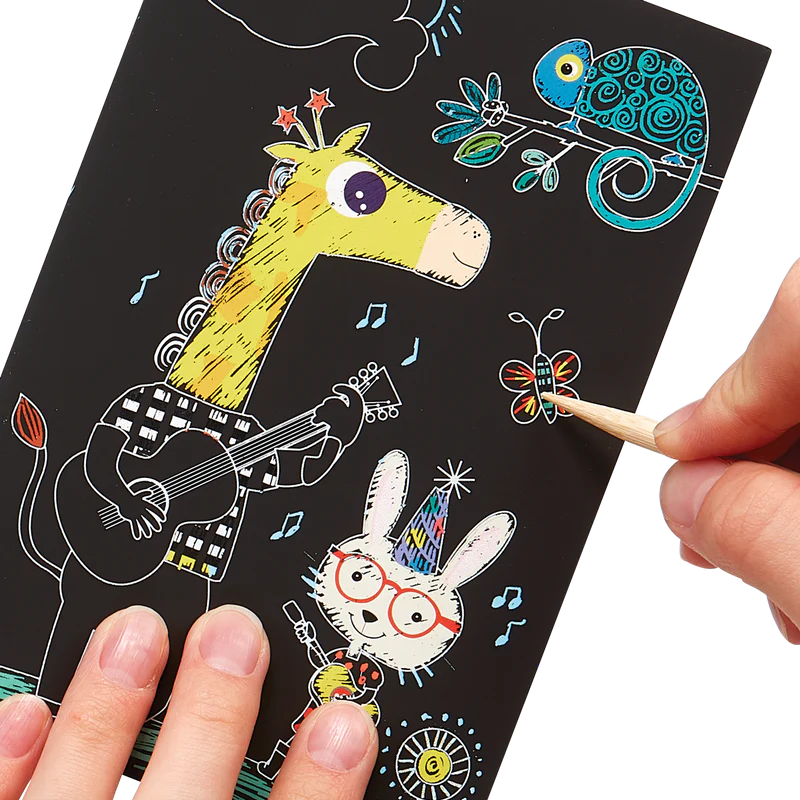 Safari Party - Mini Scratch & Scribble Kit