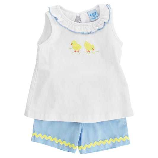 Bailey Boys Little Yellow Chickadee Short Set