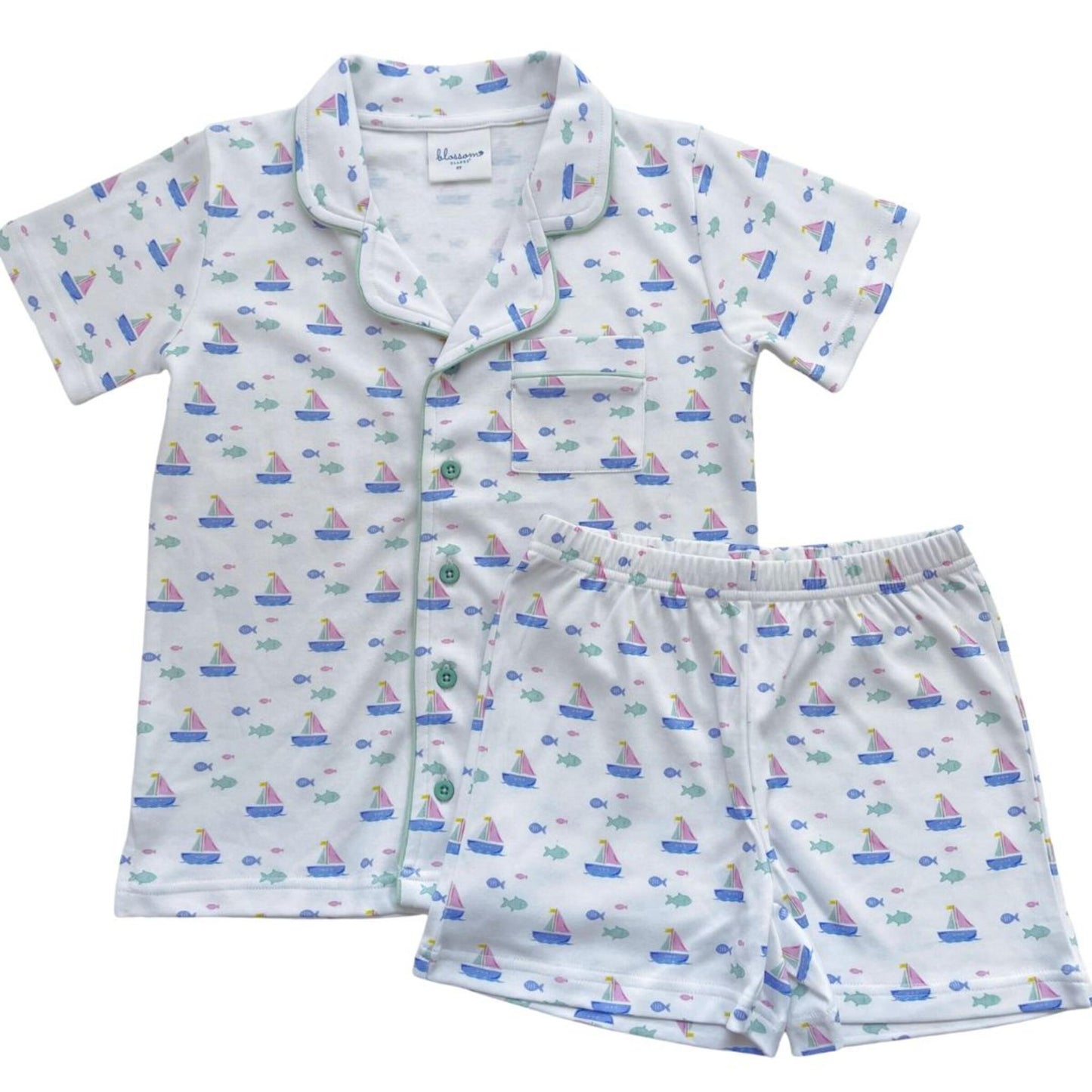 Blossom Sailing Fish Tails Short Set