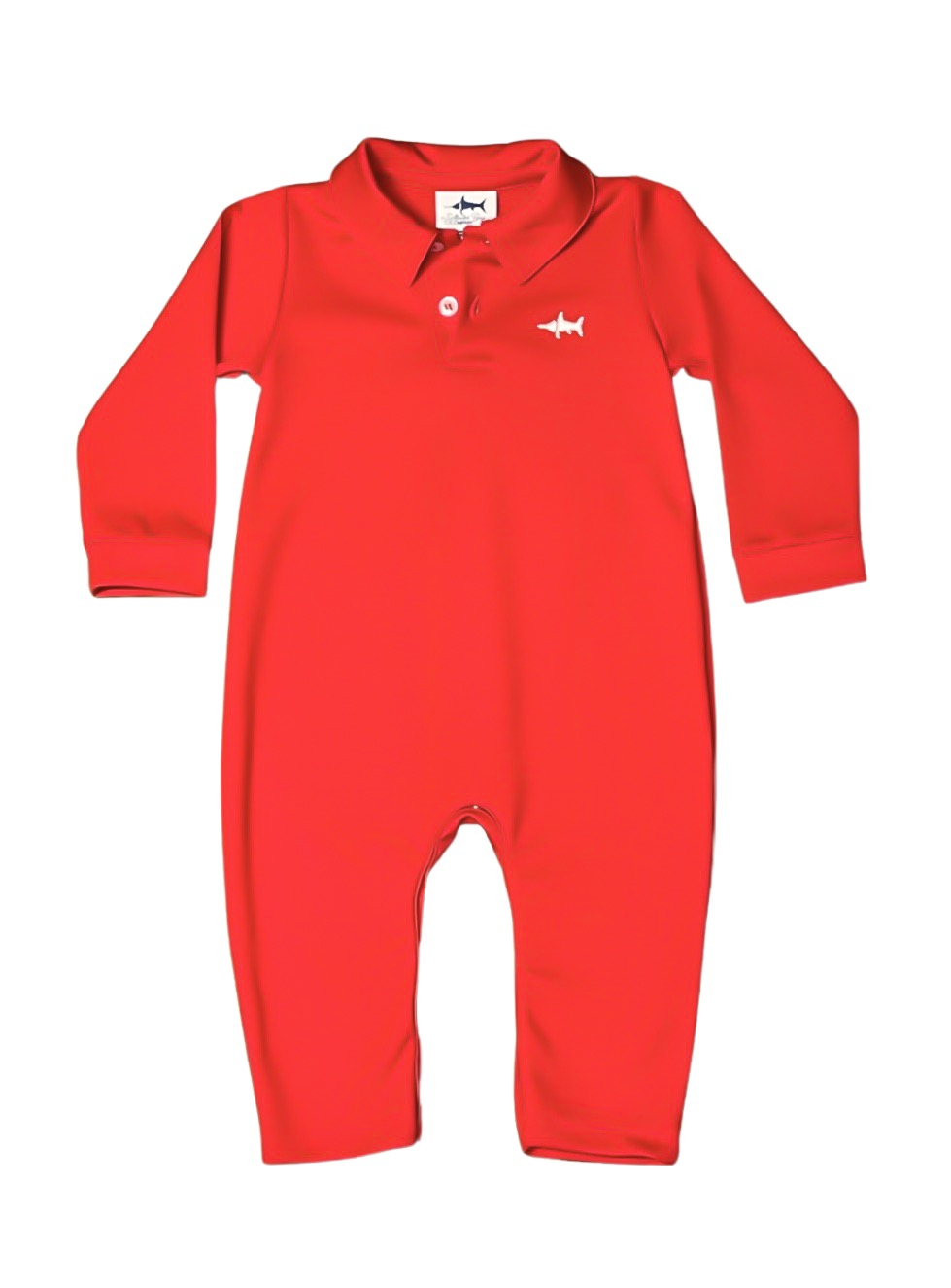 Saltwater Boys Signature Polo Romper - Red