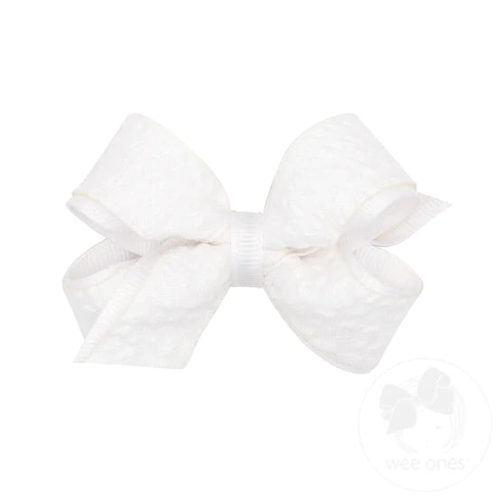 Wee Ones Mini Seersucker Fabric Bow
