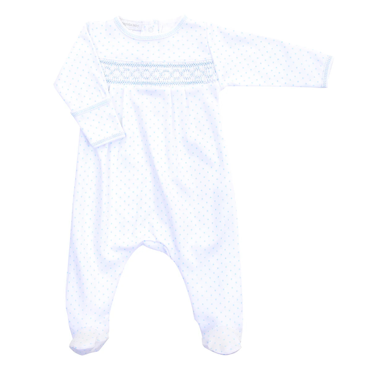 Magnolia Baby Mini Dots Smocked Footie