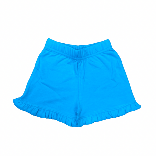 Luigi Girls Ruffled Short - Turquoise