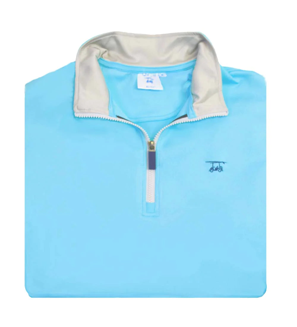 Bald Head Blues Quarter Zip Dogwood Solid Bell