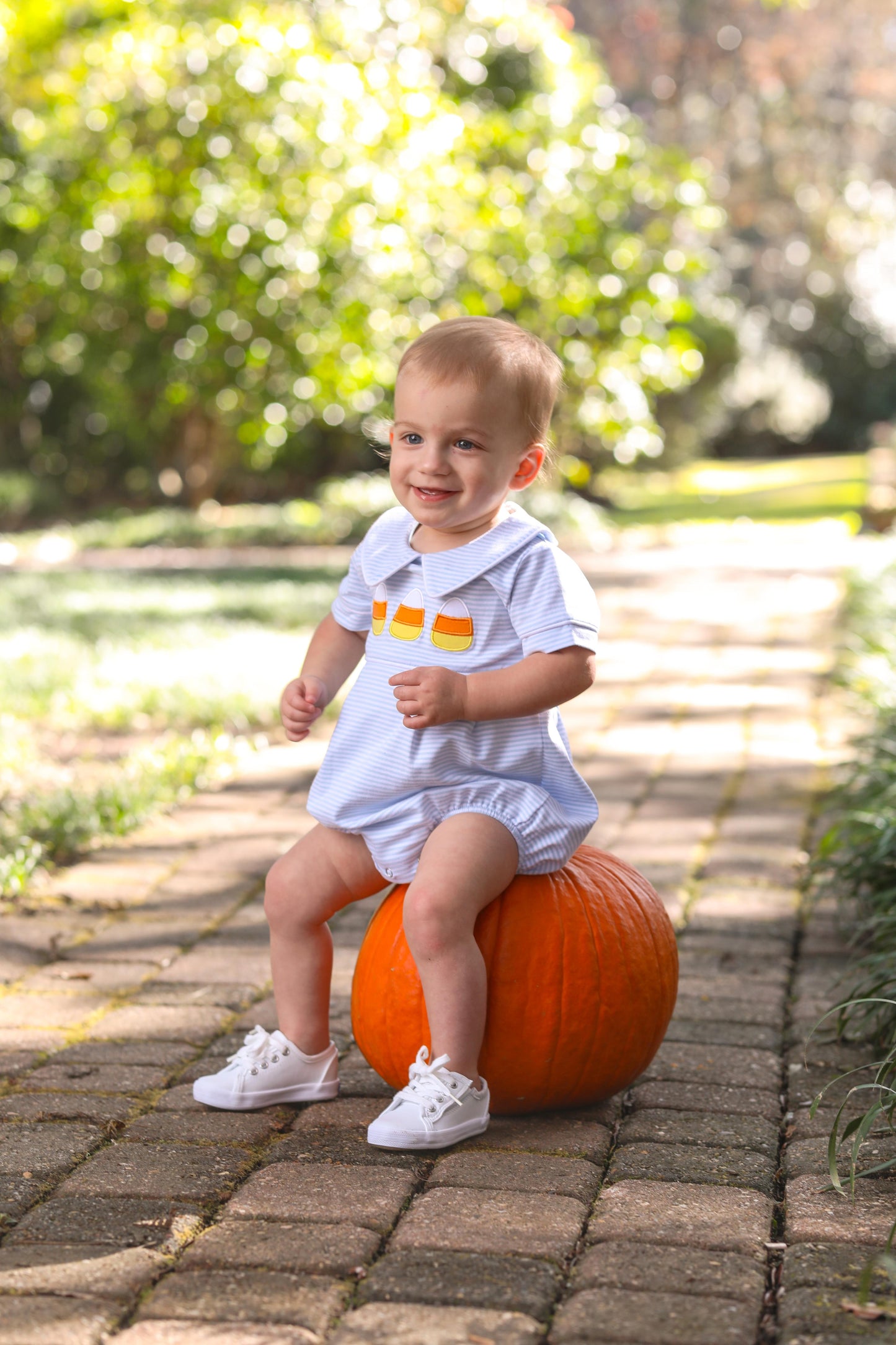 Trotter Street Kids Candy Corn Applique Bubble