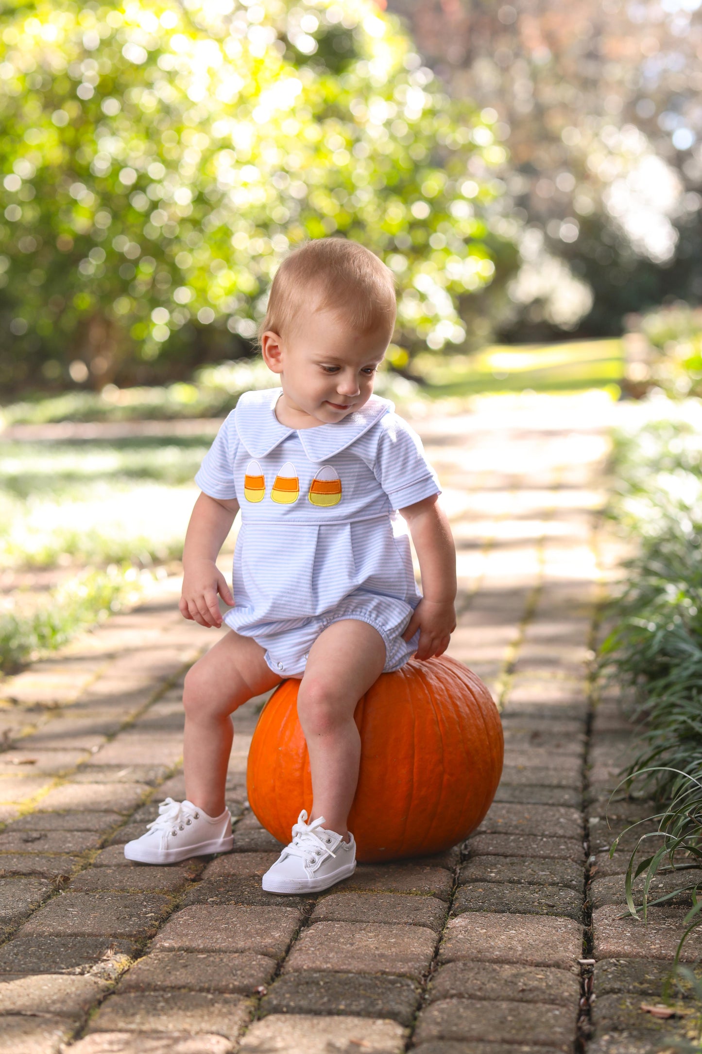 Trotter Street Kids Candy Corn Applique Bubble