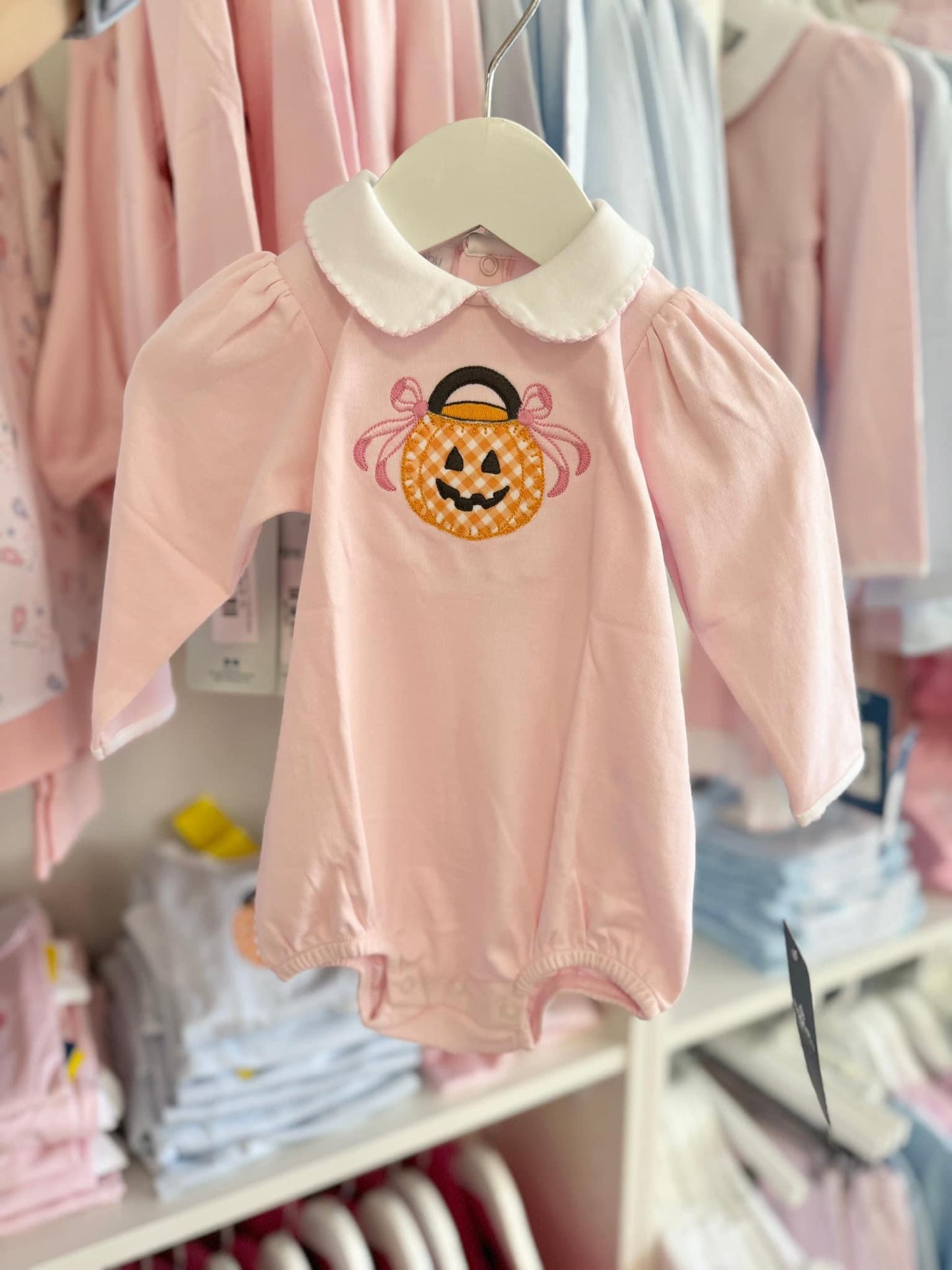 Magnolia Baby Trick or Treat LS Bubble - Pink