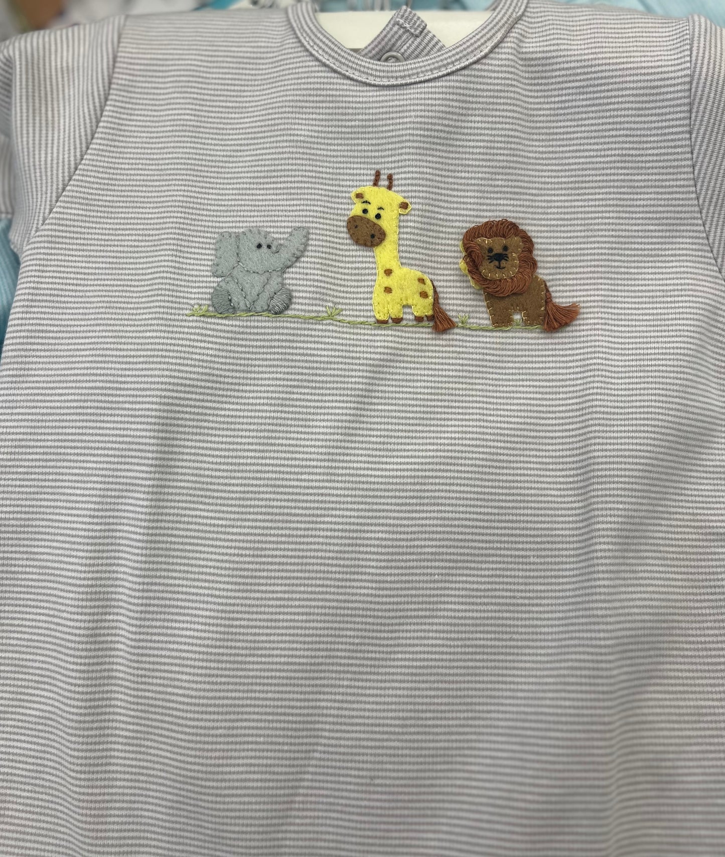 Squiggles Zoo Footed Romper