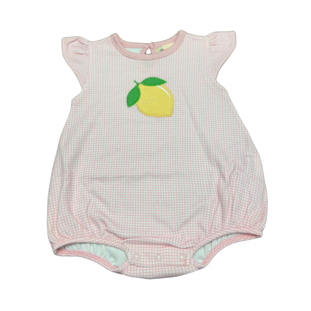 Luigi Lemon Pink Gingham Bubble