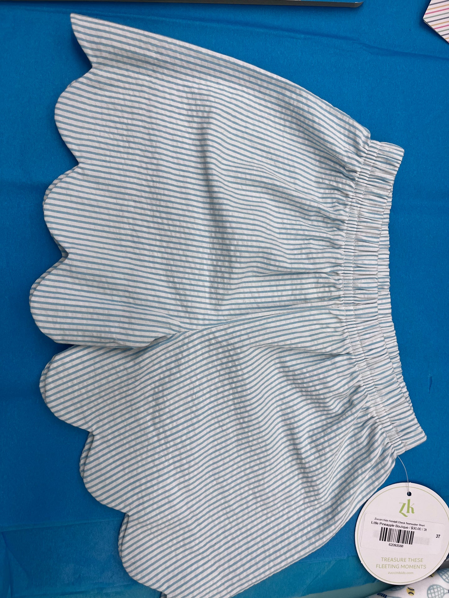 Zuccini Kids Kendall Check Seersucker Short