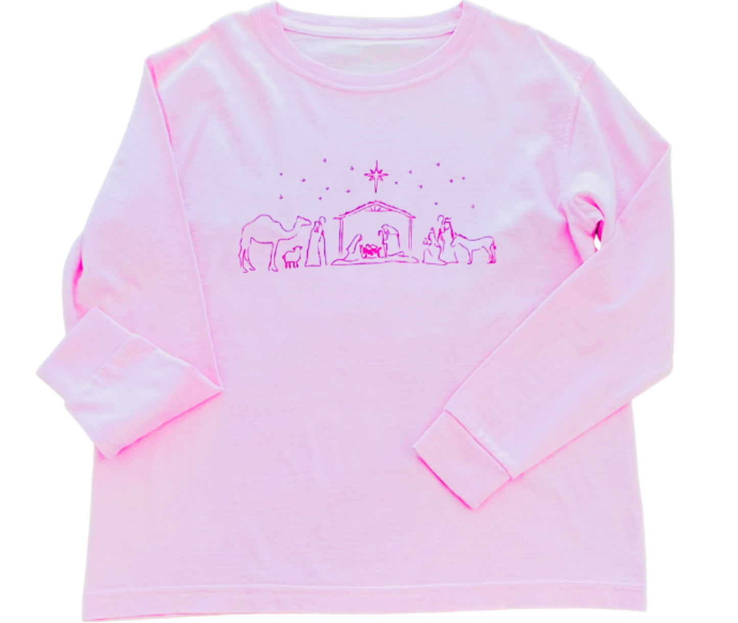 Mustard & Ketchup Pink Nativity Shirt