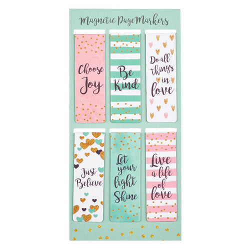 Magnetic page markers