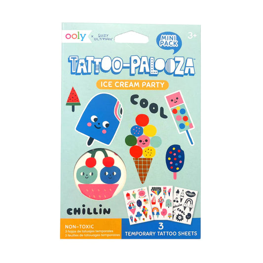 Mini Tattoo Palooza Temporary Tattoos - Ice Cream Party