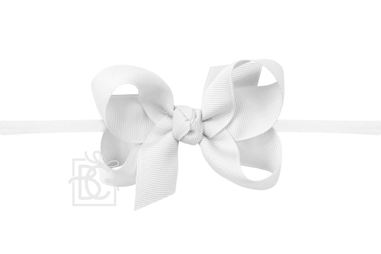 Beyond Creations’ Quarter Inch Pantyhose Headband with our Signature Grosgrain Bow