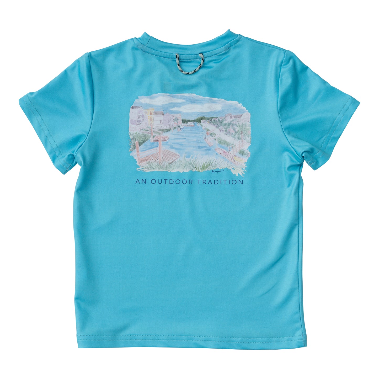 Prodoh Pro Performance Fishing Tee - Scuba Blue