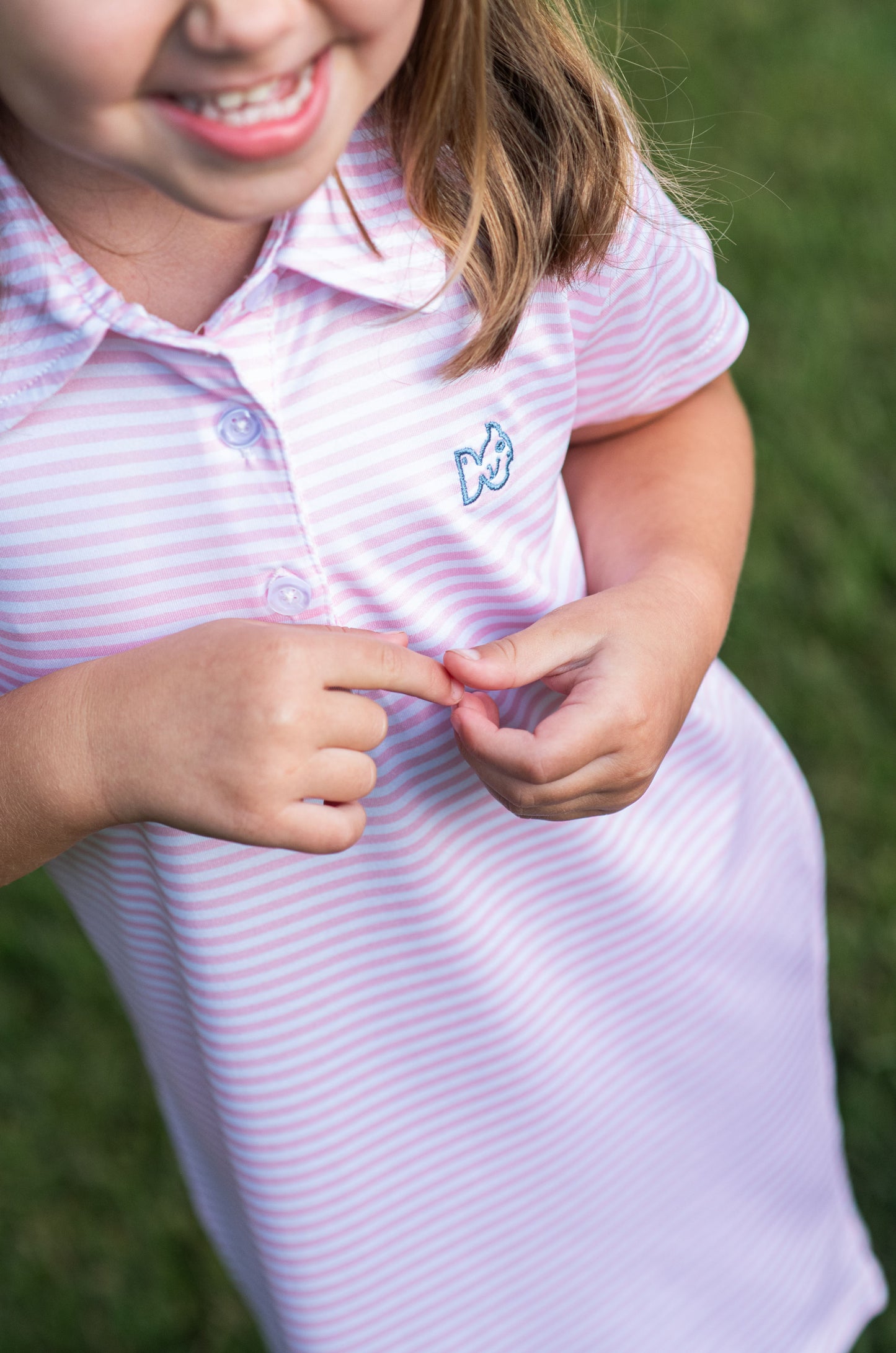 Prodoh Pro Performance Polo Dress - Pinkesque Stripe
