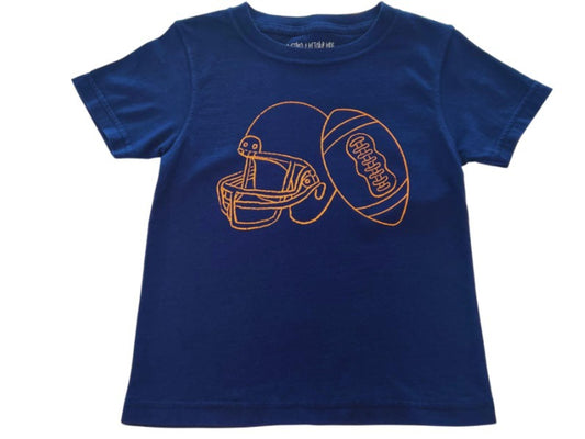 Mustard & Ketchup Navy/Orange Helmet SS Shirt