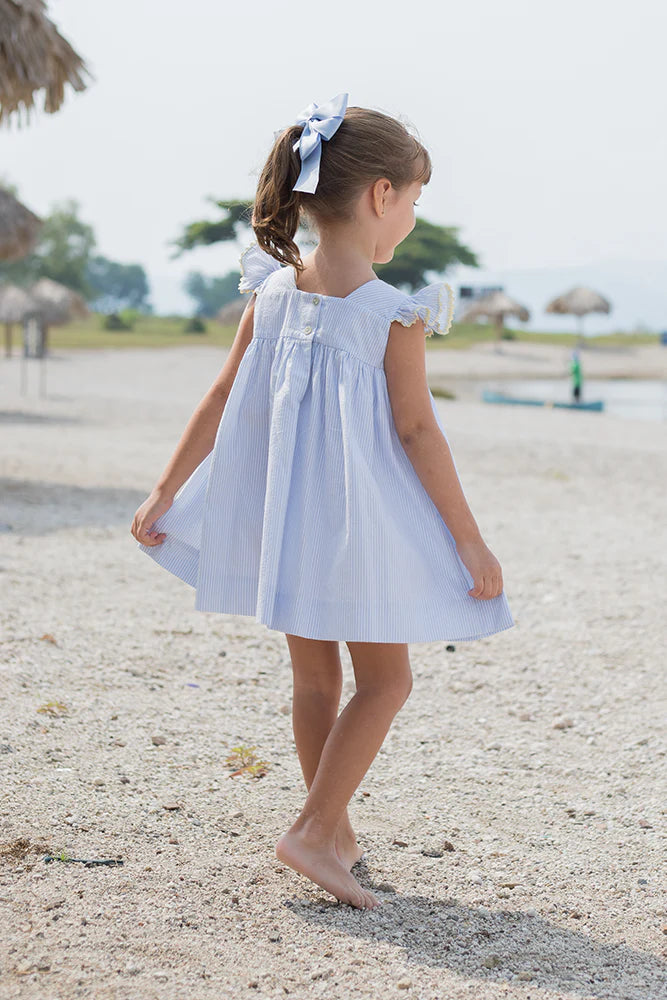 Zuccini Kids Fish Aria Seersucker Dress