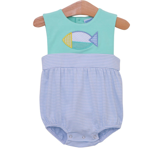 Trotter Street Color Block Fish Sun Suit