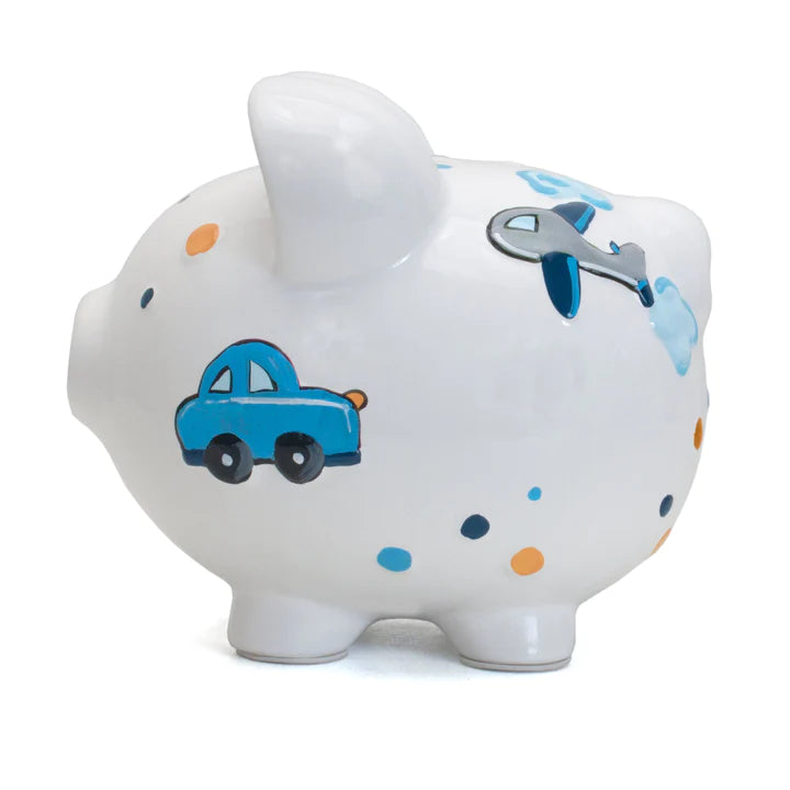 Choo Choo Transporation Pig Bank