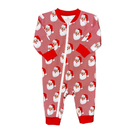 Cypress Row Santa Dropseat Zip Lounge Pajama