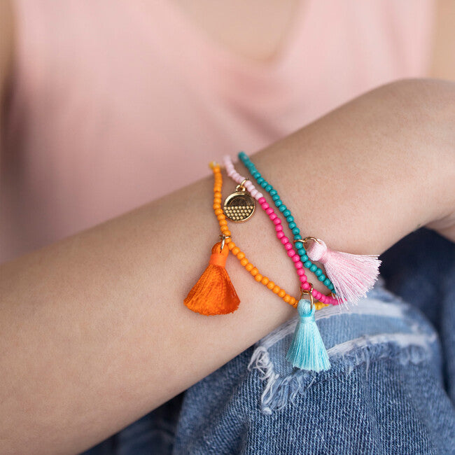 Calico Sun - Beaded Tassel Bracelet