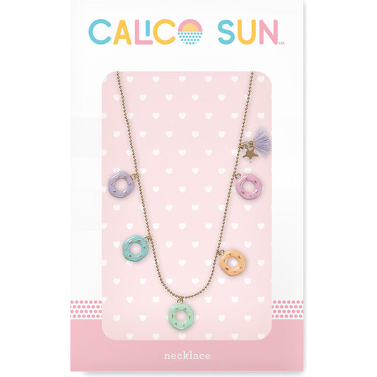 Calico Sun Donuts Necklance