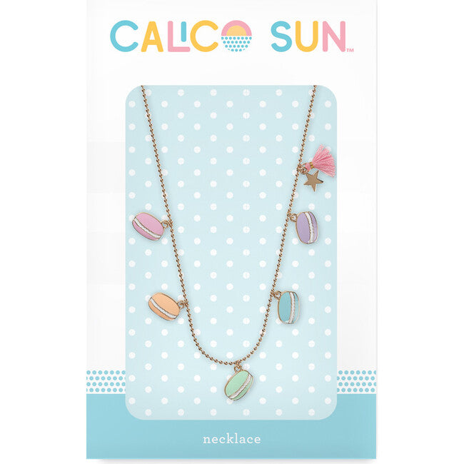 Calico Sun Macaron Necklance