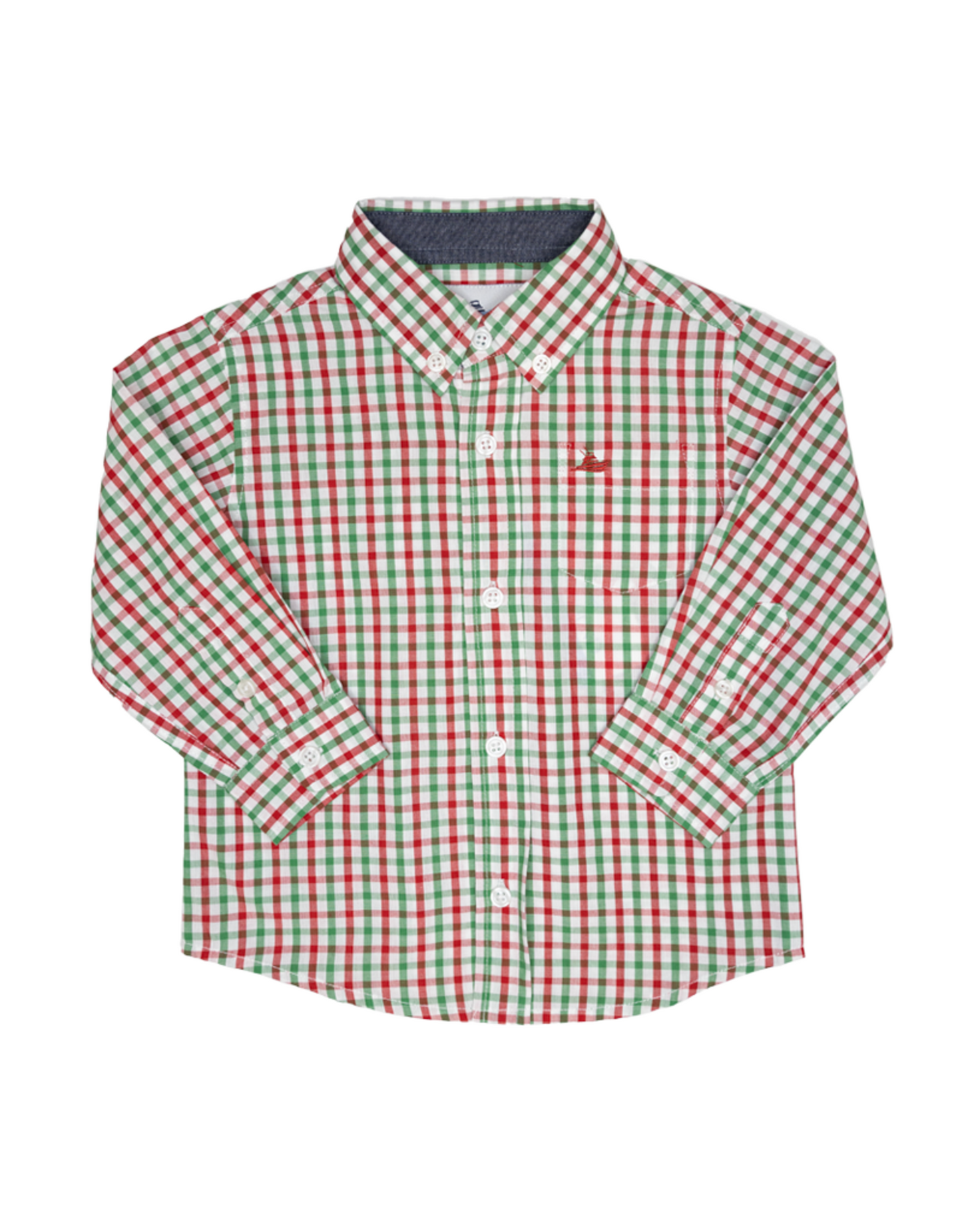 SouthBound Dress Shirt - Red/Green