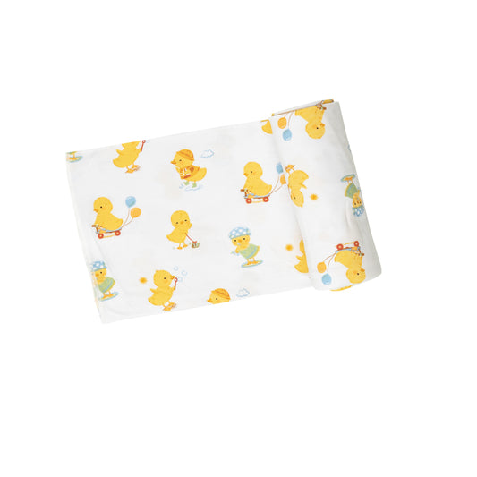 Angel Dear Swaddle Blanket - Vintage Ducklings
