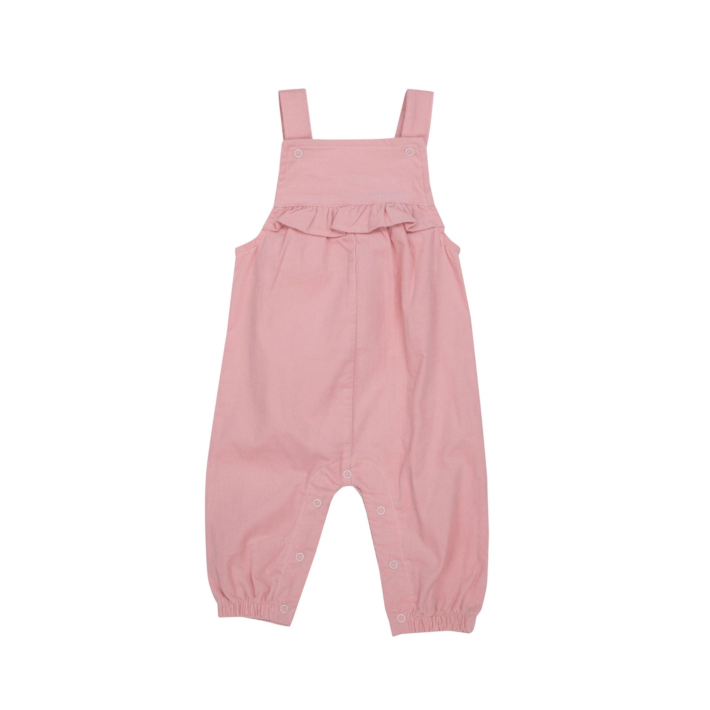Angel Dear Yoke Ruffle Romper - Pink Corduroy