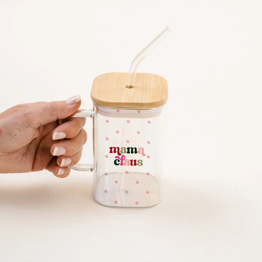 Darling Square Mama Clause Glass