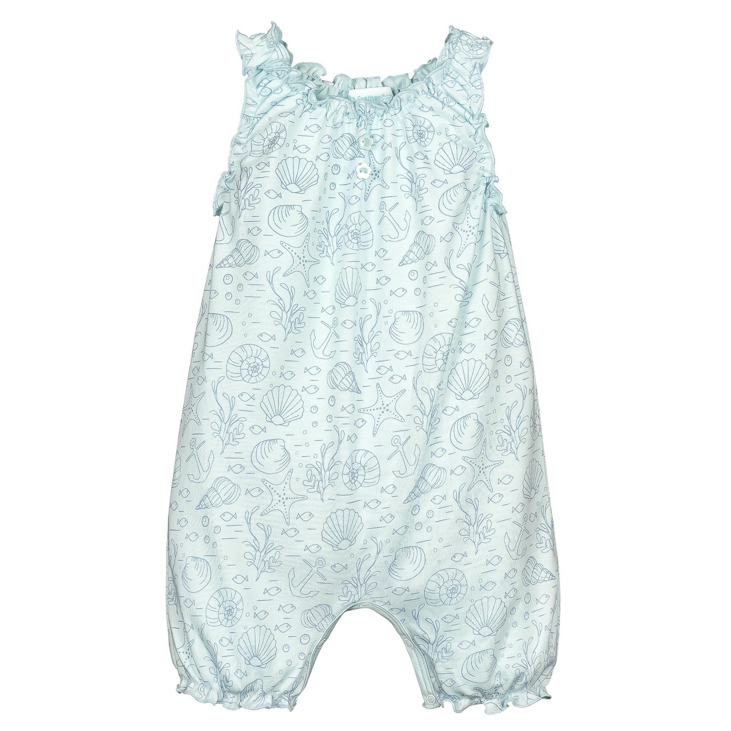 Feather Baby - Seashells Sleeveless Romper