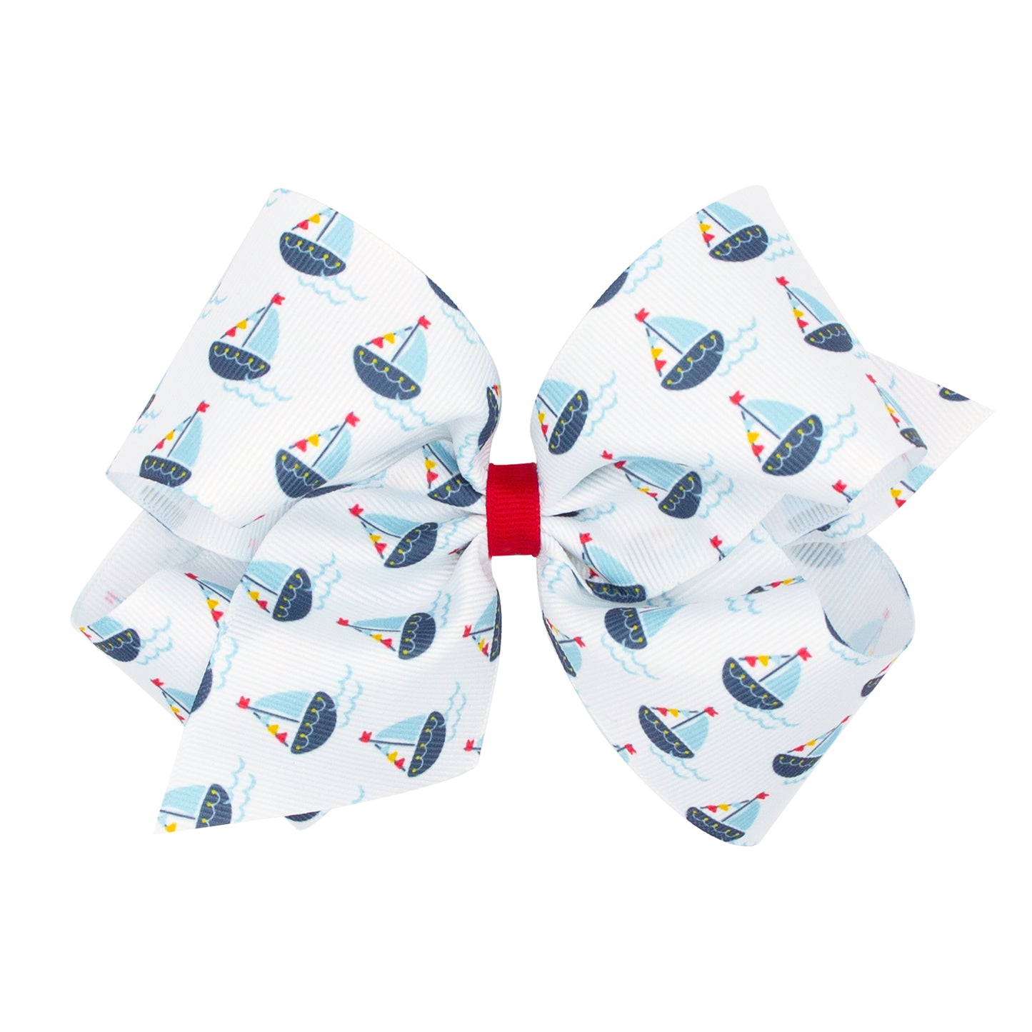 Wee Ones King Nautical-Themed Print Bows