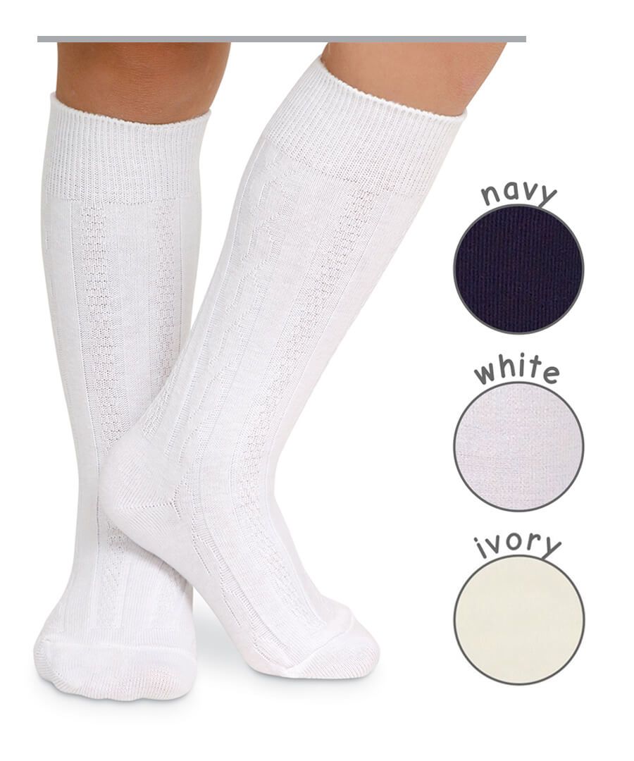 Jefferies Socks Classic Cable Knee High Socks 1 Pair