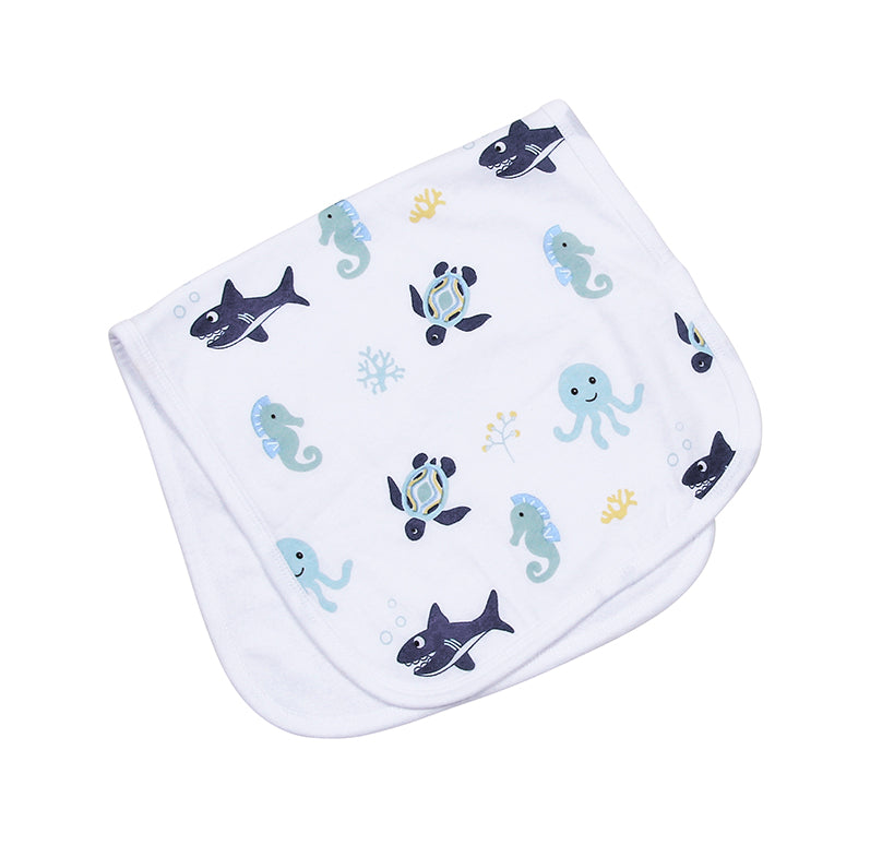 Sea Life Burp Cloth