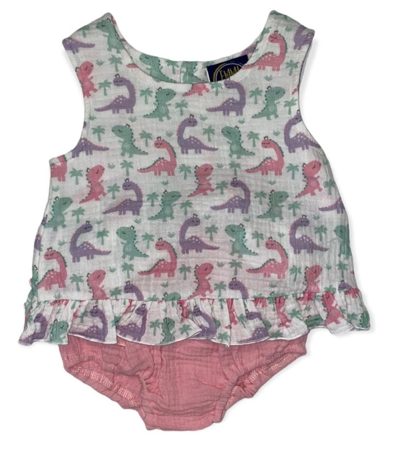 Emma Jean Dinosaur Bloomer Set