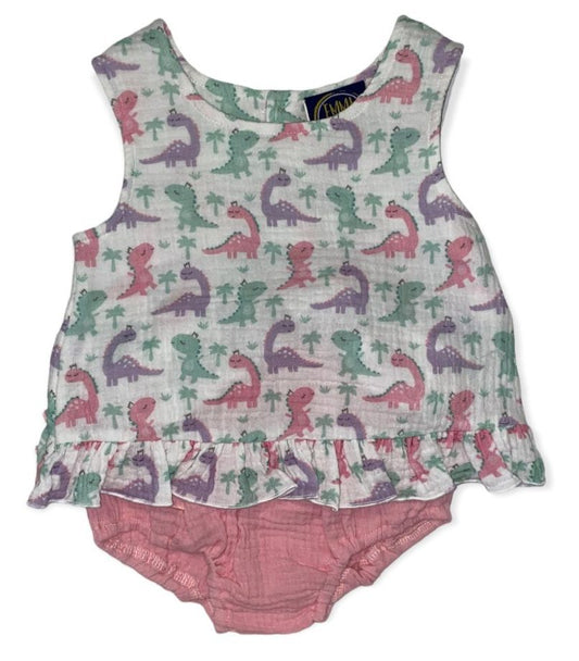 Emma Jean Dinosaur Bloomer Set