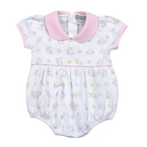 Hug Me First Pink Bunnies Pima bubble