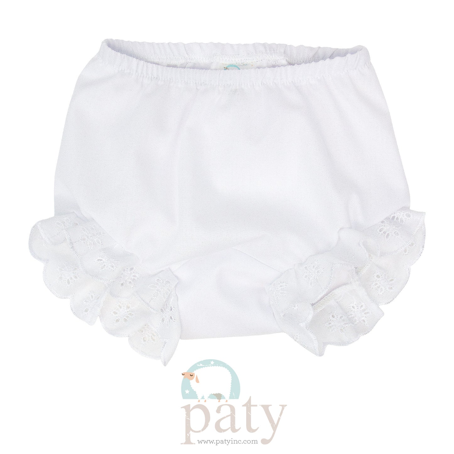 Paty White Eyelet Diaper Cover