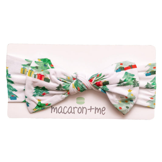 Macaron + Me Christmas Forest Bow Headband
