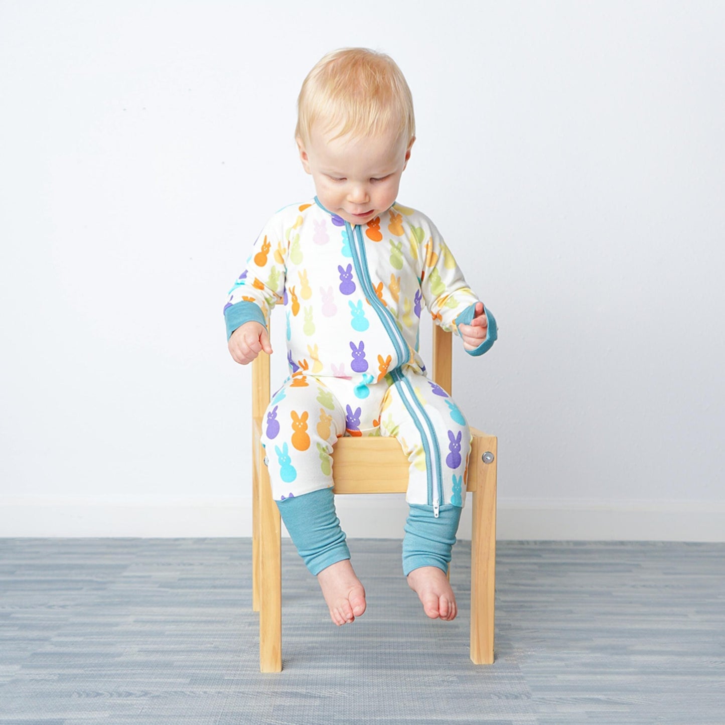 Emerson - Chillin with my Peeps Bamboo Pajama Romper
