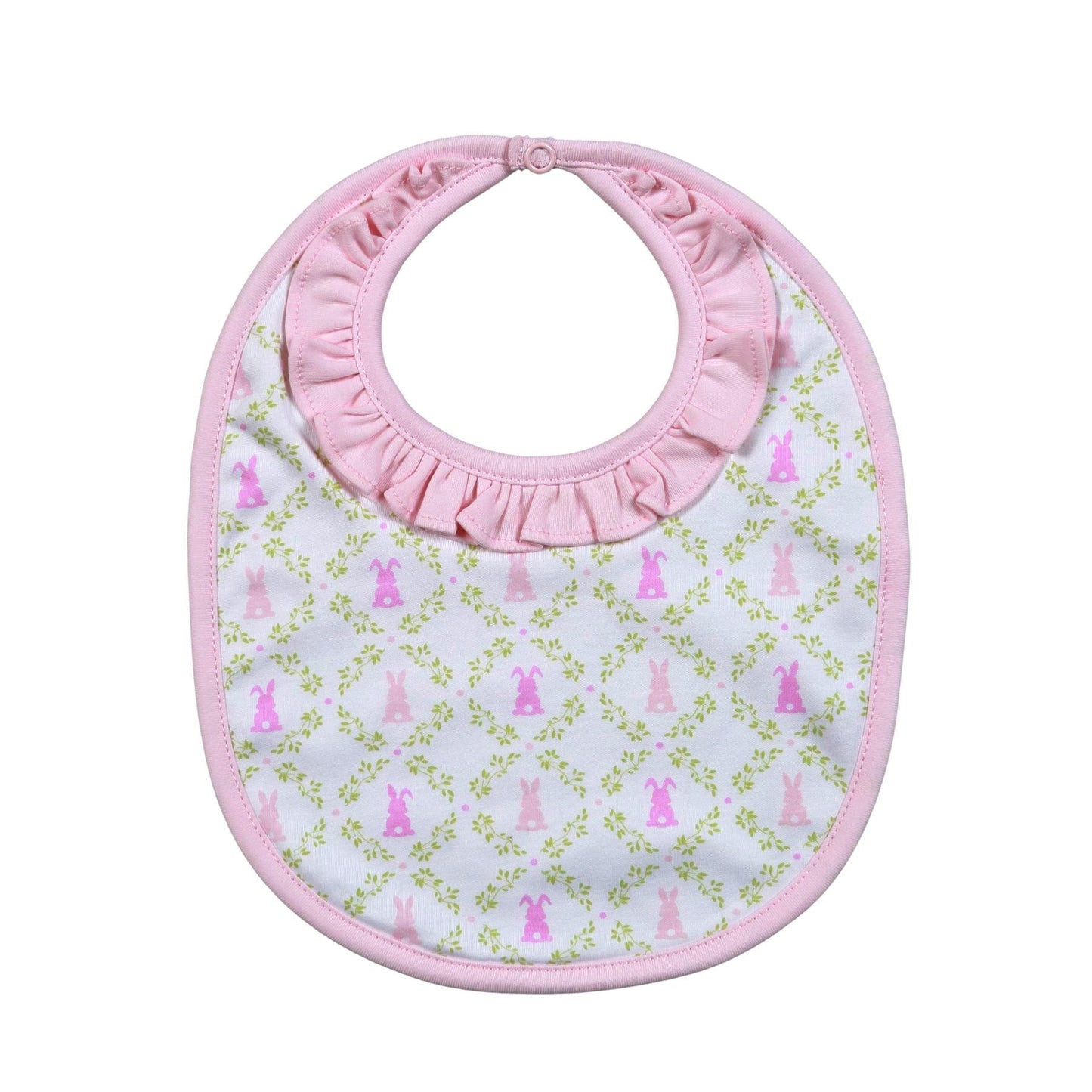 Baby Loren Pink Easter Bunnies Bib