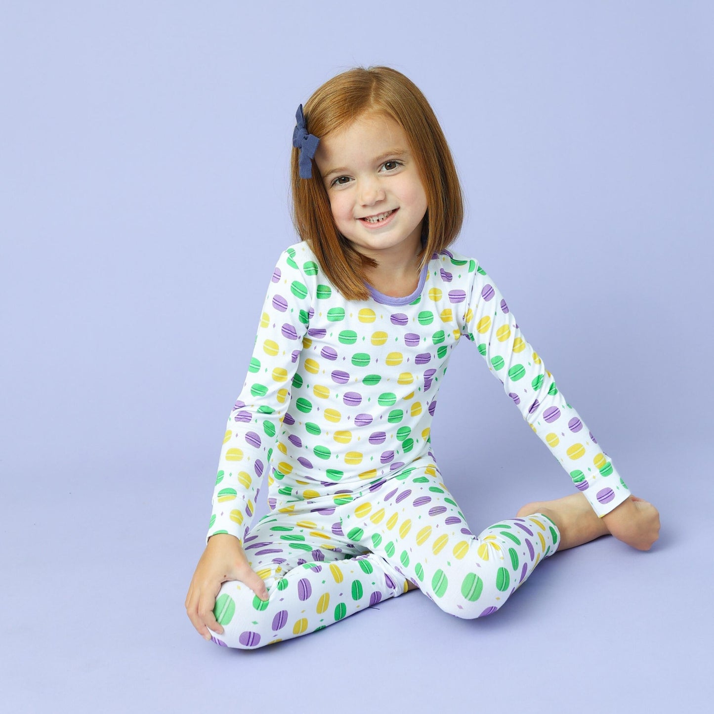 Macaron & Me Mardi Gras Macarons - 2 pc Pajamas
