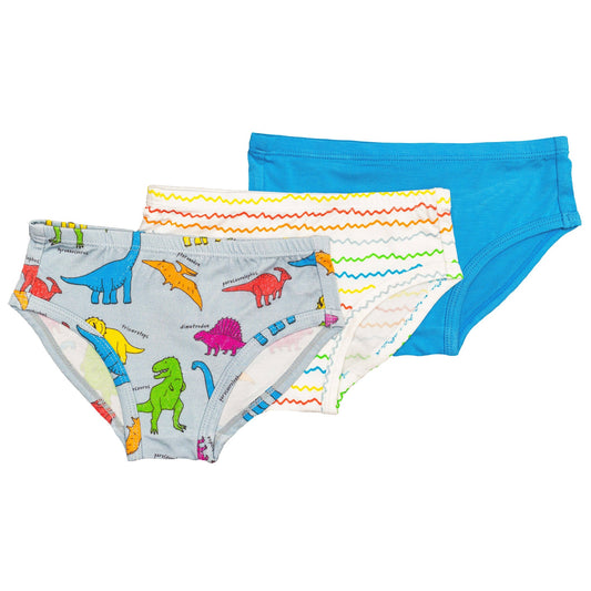 Macaron + Me Neon Dinos Bamboo Panty Pack