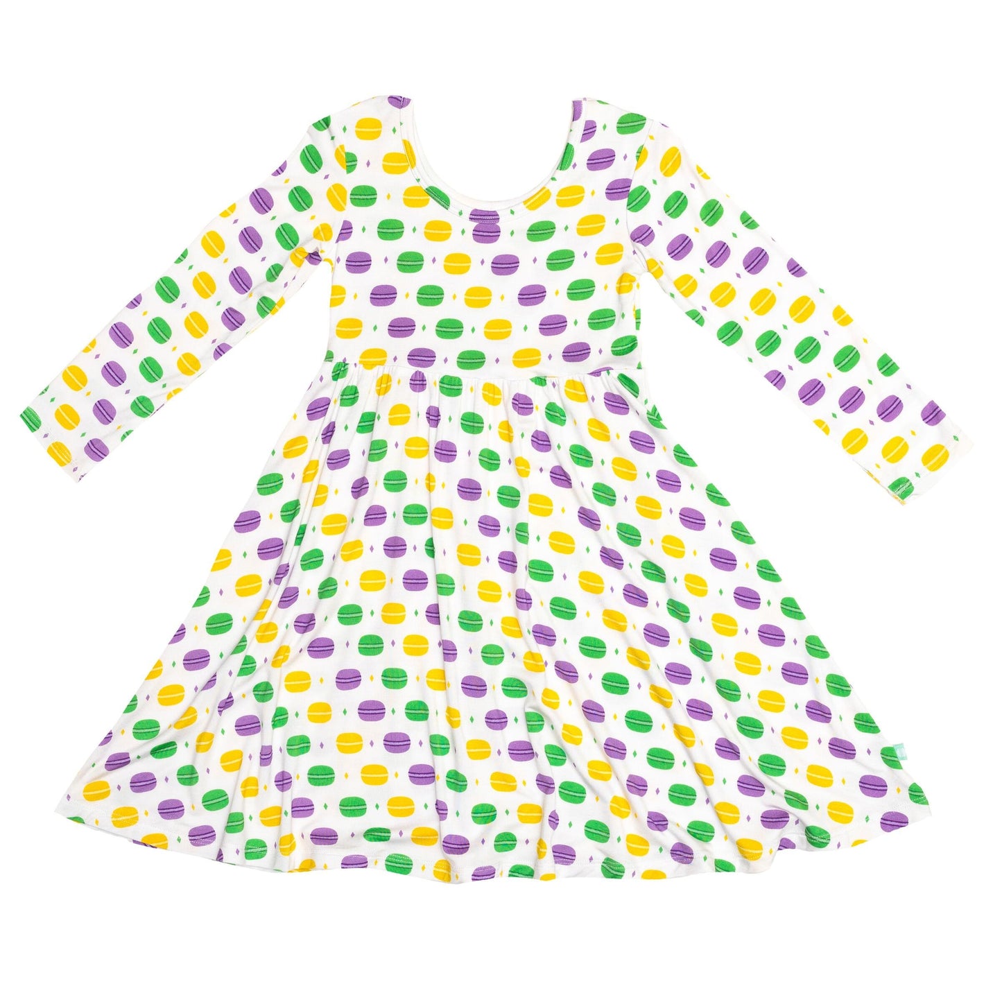 Macaron & Me Mardi Gras Macarons - Swing Dress
